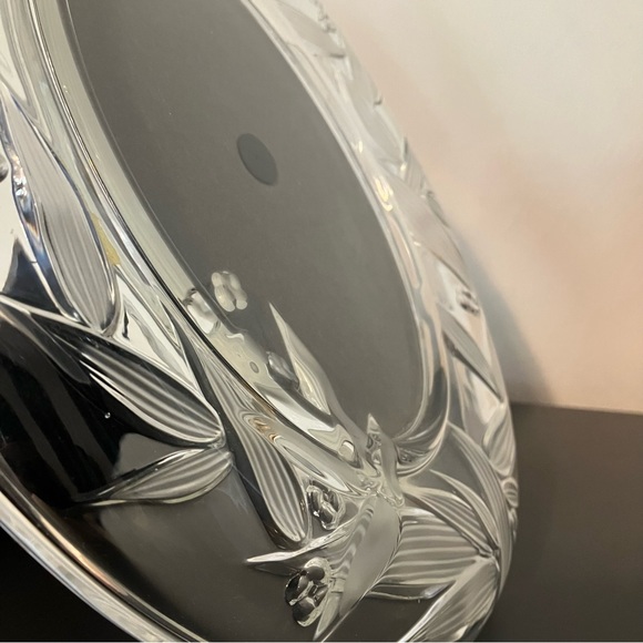 Vintage Elegant Mikasa Crystal Oval 5x7 Etched Photo Frame - Picture 6 of 8